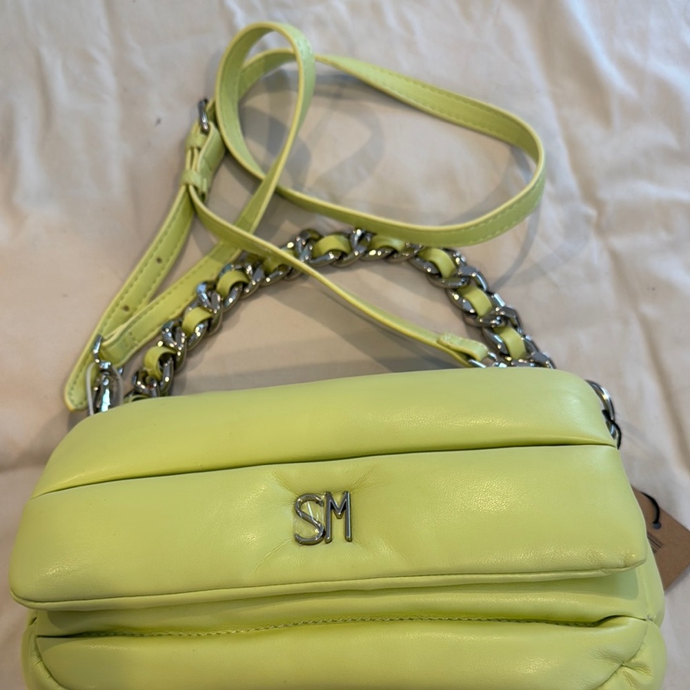 Steve Madden | NWT | Citron Crossbody Bag with Silver Chain